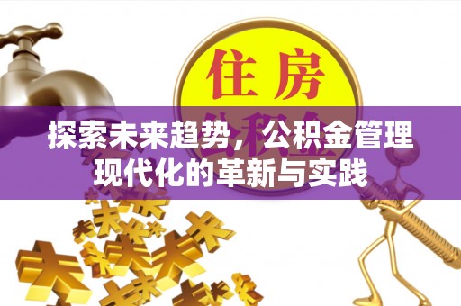 井研探索未来趋势，公积金管理现代化的革新与实践