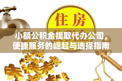 井研小额公积金提取代办公司，便捷服务的崛起与选择指南