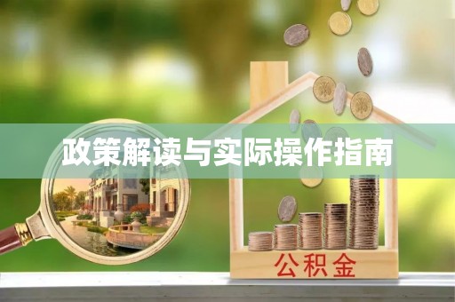 井研政策解读与实际操作指南
