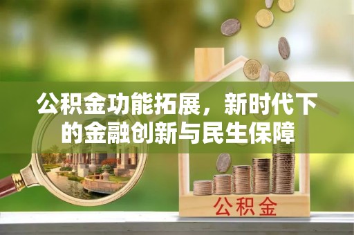 井研公积金功能拓展，新时代下的金融创新与民生保障