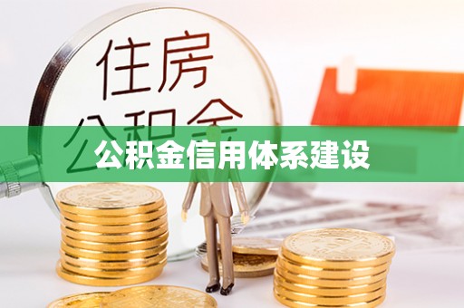 井研公积金信用体系建设