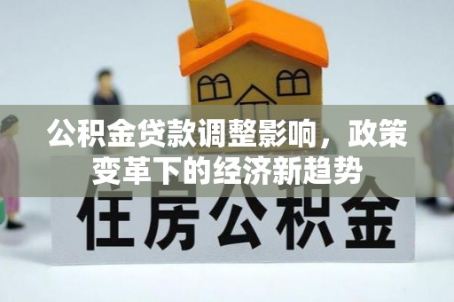 井研公积金贷款调整影响，政策变革下的经济新趋势