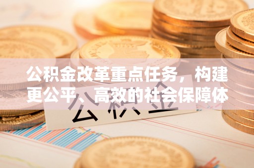 井研公积金改革重点任务，构建更公平、高效的社会保障体系