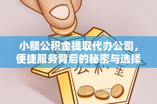 井研小额公积金提取代办公司，便捷服务背后的秘密与选择指南