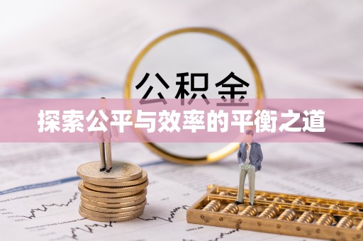 井研探索公平与效率的平衡之道