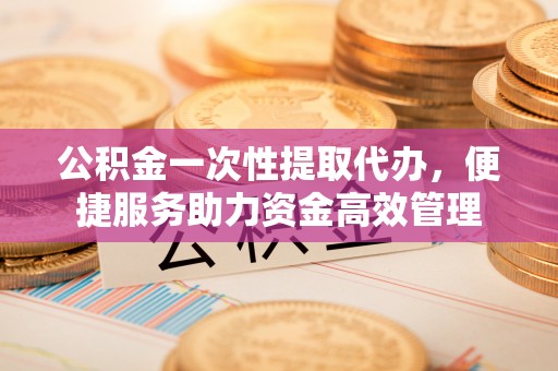 井研公积金一次性提取代办，便捷服务助力资金高效管理