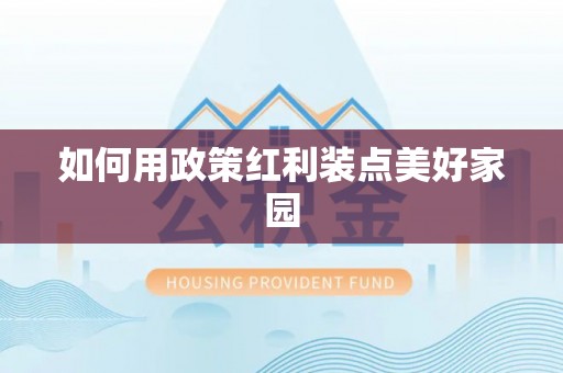 井研如何用政策红利装点美好家园