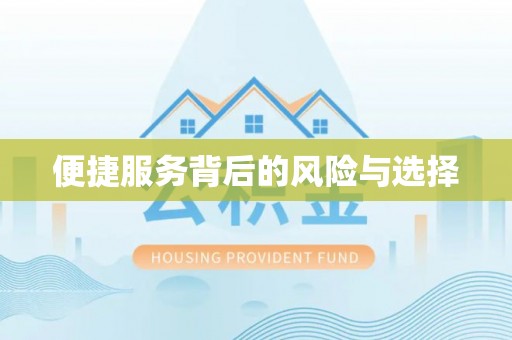 井研便捷服务背后的风险与选择