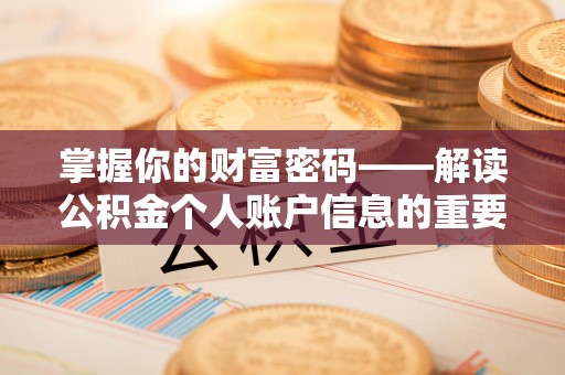 井研掌握你的财富密码——解读公积金个人账户信息的重要性