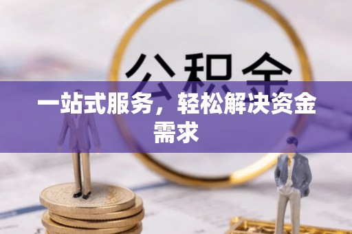 井研一站式服务，轻松解决资金需求
